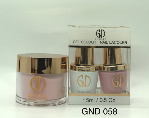 3-in-1 Nail Combo: Dip, Gel & Lacquer #058 | GND Canada® - CM Nails & Beauty Supply