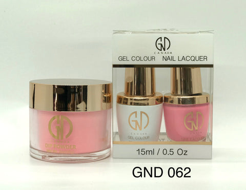 3-in-1 Nail Combo: Dip, Gel & Lacquer #062 | GND Canada® - CM Nails & Beauty Supply