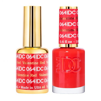 DC Valentine Red #064 - Gel Polish & Lacquer Duo - CM Nails & Beauty Supply