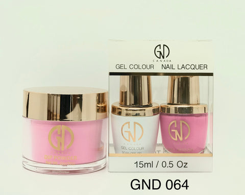 3-in-1 Nail Combo: Dip, Gel & Lacquer #064 | GND Canada® - CM Nails & Beauty Supply