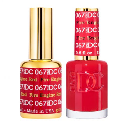 DC Fire Engine Red #067 - Gel Polish & Lacquer Duo - CM Nails & Beauty Supply