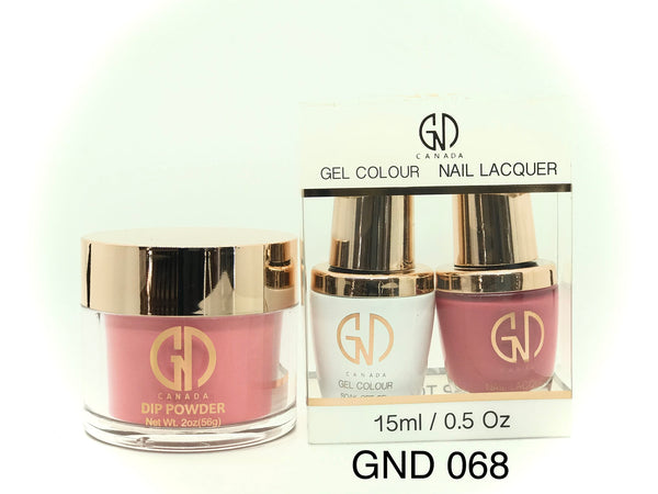 3-in-1 Nail Combo: Dip, Gel & Lacquer #068 | GND Canada® - CM Nails & Beauty Supply