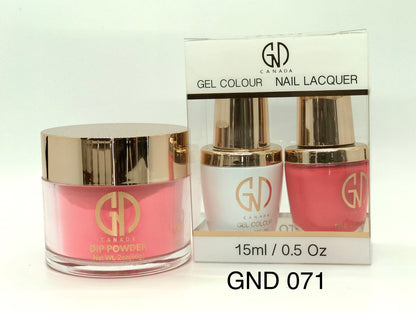 3-in-1 Nail Combo: Dip, Gel & Lacquer #071 | GND Canada® - CM Nails & Beauty Supply
