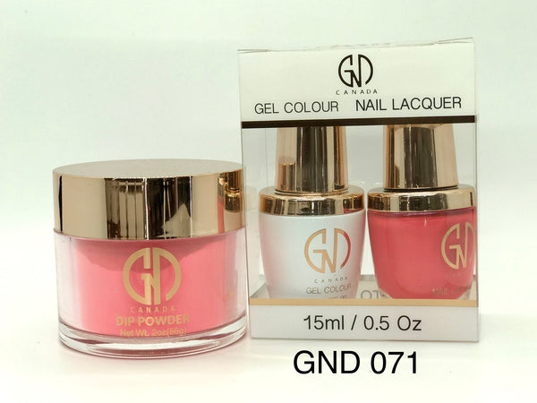 3-in-1 Nail Combo: Dip, Gel & Lacquer #071 | GND Canada® - CM Nails & Beauty Supply