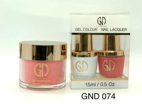 3-in-1 Nail Combo: Dip, Gel & Lacquer #074 | GND Canada® - CM Nails & Beauty Supply