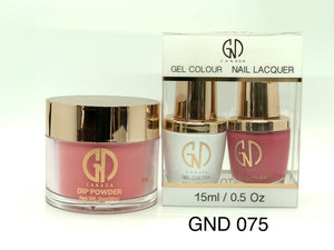 3-in-1 Nail Combo: Dip, Gel & Lacquer #075 | GND Canada® - CM Nails & Beauty Supply