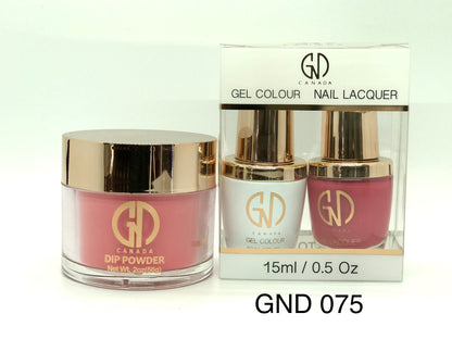 3-in-1 Nail Combo: Dip, Gel & Lacquer #075 | GND Canada® - CM Nails & Beauty Supply