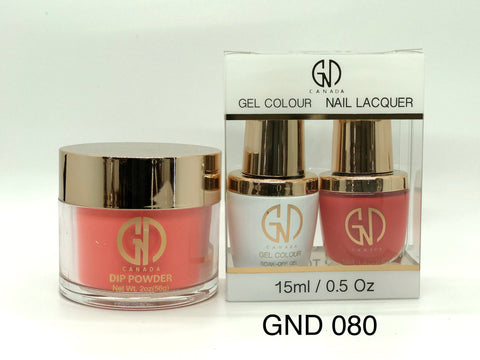 3-in-1 Nail Combo: Dip, Gel & Lacquer #080 | GND Canada® - CM Nails & Beauty Supply