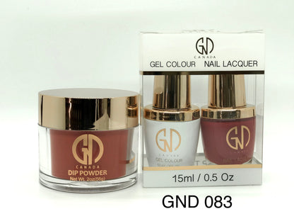 3-in-1 Nail Combo: Dip, Gel & Lacquer #083 | GND Canada® - CM Nails & Beauty Supply