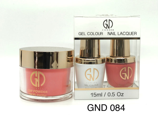 3-in-1 Nail Combo: Dip, Gel & Lacquer #084 | GND Canada® - CM Nails & Beauty Supply