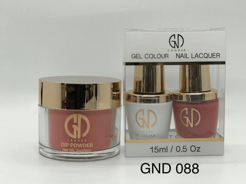 3-in-1 Nail Combo: Dip, Gel & Lacquer #088 | GND Canada® - CM Nails & Beauty Supply