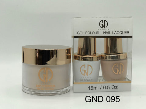 3-in-1 Nail Combo: Dip, Gel & Lacquer #095 | GND Canada® - CM Nails & Beauty Supply