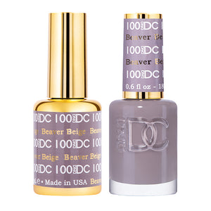 DC Beaver Beige #100 - Gel Polish & Lacquer Duo - CM Nails & Beauty Supply