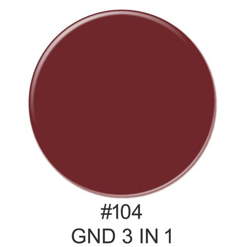 3-in-1 Nail Combo: Dip, Gel & Lacquer #104 | GND Canada® - CM Nails & Beauty Supply