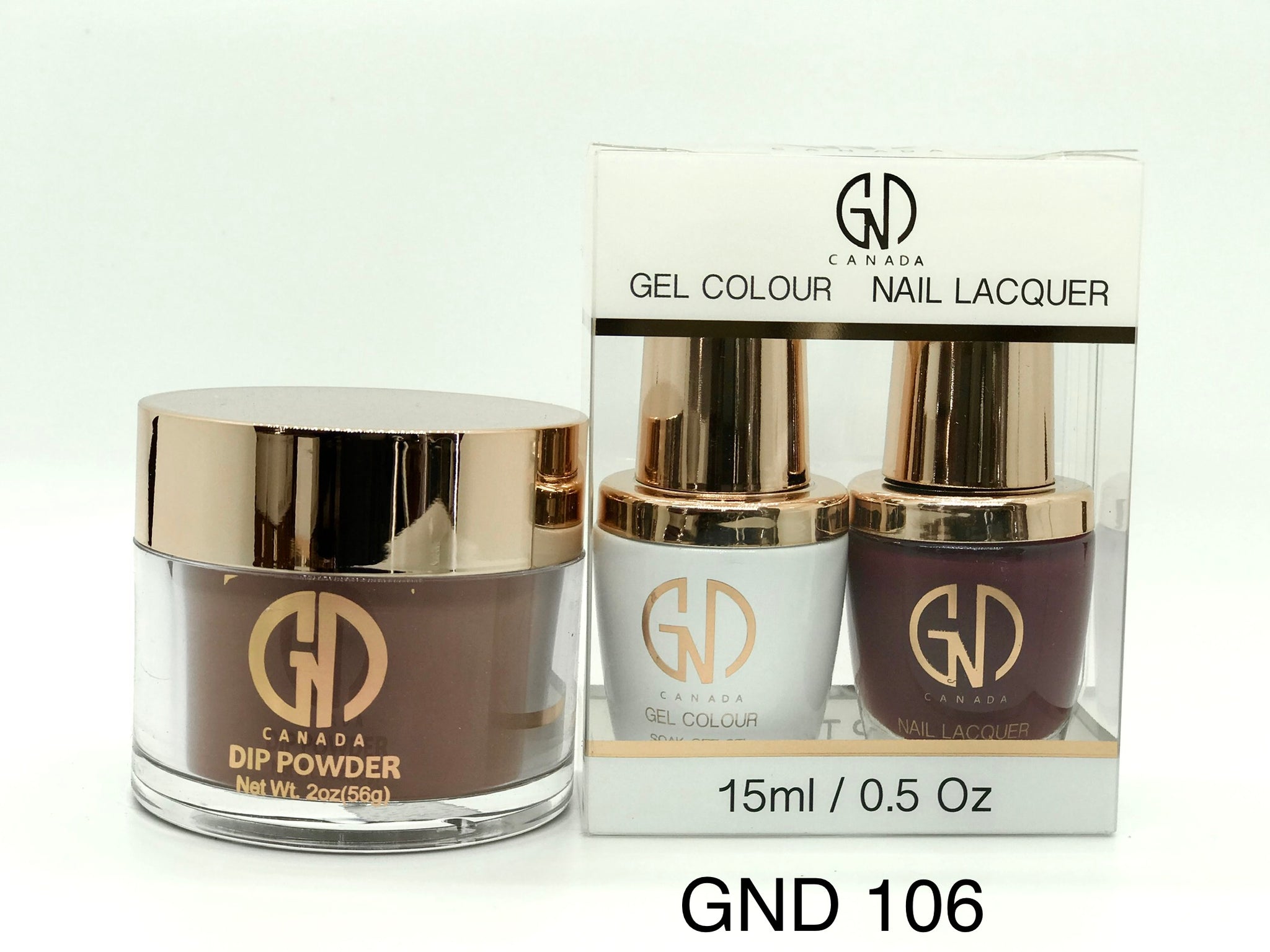 3-in-1 Nail Combo: Dip, Gel & Lacquer #106 | GND Canada® - CM Nails & Beauty Supply