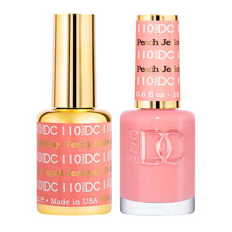 DND DC Duo Gel + Nail Lacquer (Peach Jealousy #110)