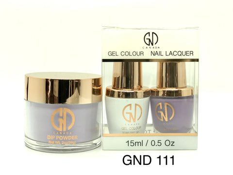 3-in-1 Nail Combo: Dip, Gel & Lacquer #111 | GND Canada® - CM Nails & Beauty Supply