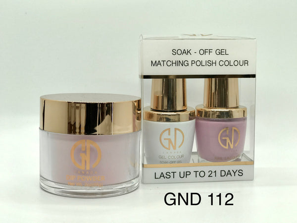 3-in-1 Nail Combo: Dip, Gel & Lacquer #112 | GND Canada® - CM Nails & Beauty Supply