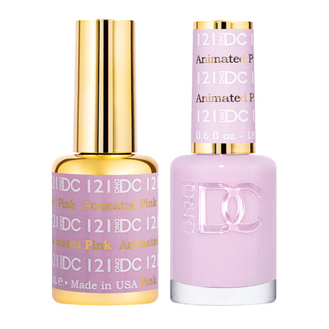 DND DC Duo Gel + Nail Lacquer Animated Pink #121