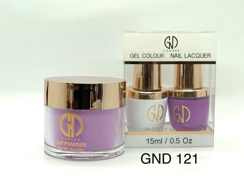 3-in-1 Nail Combo: Dip, Gel & Lacquer #121 | GND Canada® - CM Nails & Beauty Supply