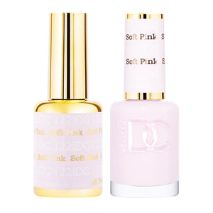DND DC Duo Gel + Nail Lacquer Soft Pink #122