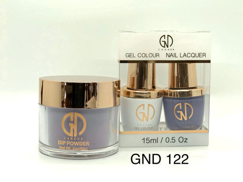 3-in-1 Nail Combo: Dip, Gel & Lacquer #122 | GND Canada® - CM Nails & Beauty Supply