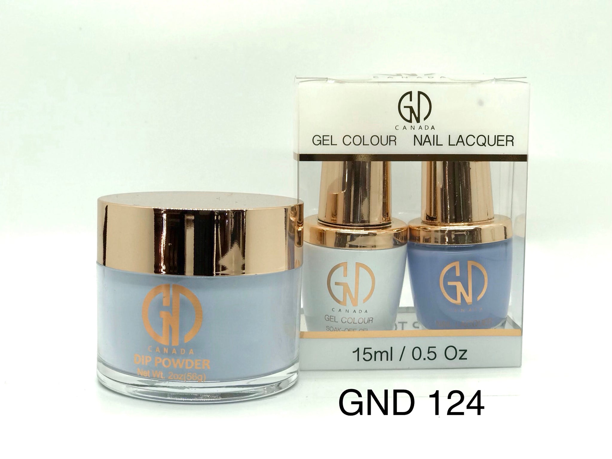 3-in-1 Nail Combo: Dip, Gel & Lacquer #124 | GND Canada® - CM Nails & Beauty Supply