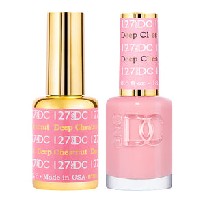 DC Deep Chestnut #127 - Gel Polish & Lacquer Duo - CM Nails & Beauty Supply