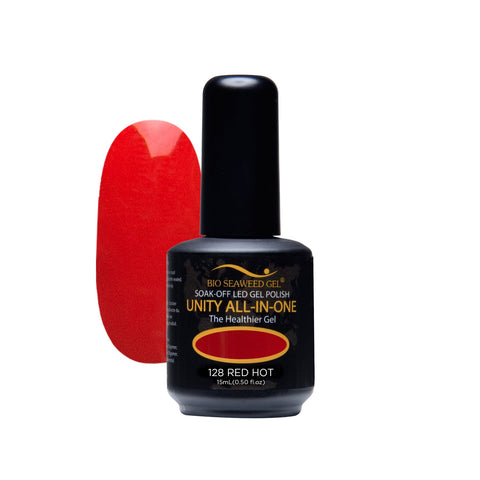 128 Red Hot | Bio Seaweed Gel® - CM Nails & Beauty Supply