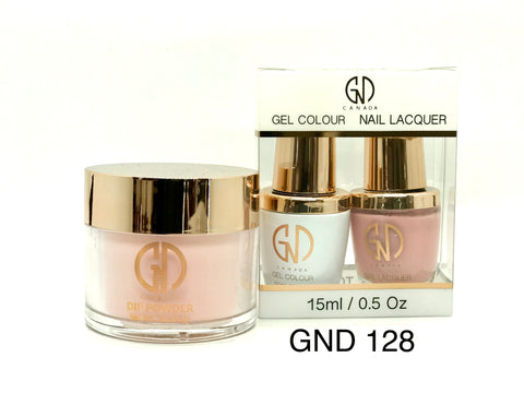 3-in-1 Nail Combo: Dip, Gel & Lacquer #128 | GND Canada® - CM Nails & Beauty Supply