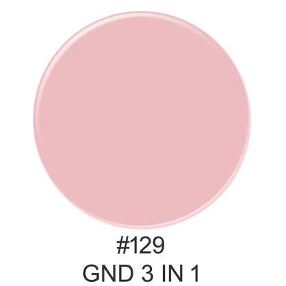 3-in-1 Nail Combo: Dip, Gel & Lacquer #129 | GND Canada® - CM Nails & Beauty Supply