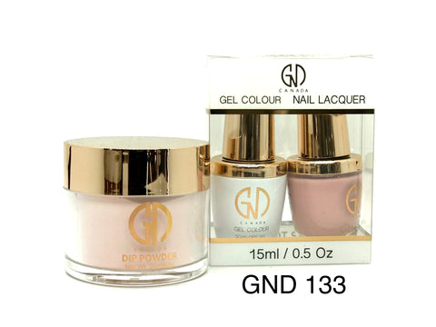 3-in-1 Nail Combo: Dip, Gel & Lacquer #133 | GND Canada® - CM Nails & Beauty Supply