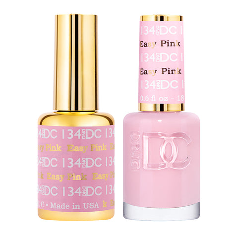 DND DC Duo Gel + Nail Lacquer  Easy Pink #134
