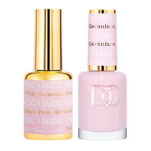 DC Geranium Pink #136 - Gel Polish & Lacquer Duo - CM Nails & Beauty Supply