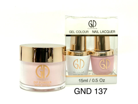 3-in-1 Nail Combo: Dip, Gel & Lacquer #137 | GND Canada® - CM Nails & Beauty Supply