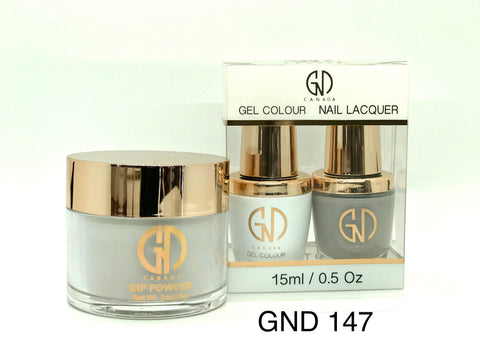 3-in-1 Nail Combo: Dip, Gel & Lacquer #147 | GND Canada® - CM Nails & Beauty Supply