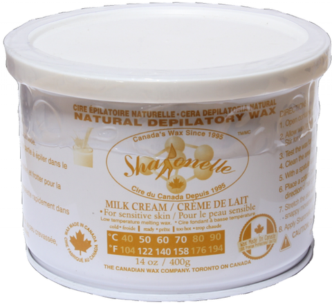 Natural Soft Wax - Milk Cream (14 oz) | Sharonelle - CM Nails & Beauty Supply