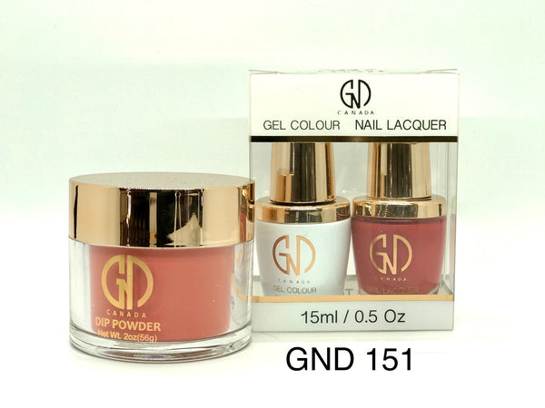 3-in-1 Nail Combo: Dip, Gel & Lacquer #151 | GND Canada® - CM Nails & Beauty Supply