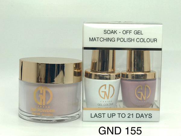 3-in-1 Nail Combo: Dip, Gel & Lacquer #155 | GND Canada® - CM Nails & Beauty Supply