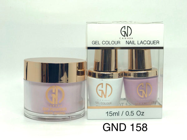 3-in-1 Nail Combo: Dip, Gel & Lacquer #158 | GND Canada® - CM Nails & Beauty Supply
