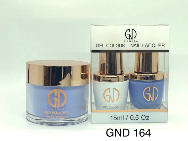 3-in-1 Nail Combo: Dip, Gel & Lacquer #164 | GND Canada® - CM Nails & Beauty Supply