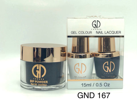 3-in-1 Nail Combo: Dip, Gel & Lacquer #167 | GND Canada® - CM Nails & Beauty Supply