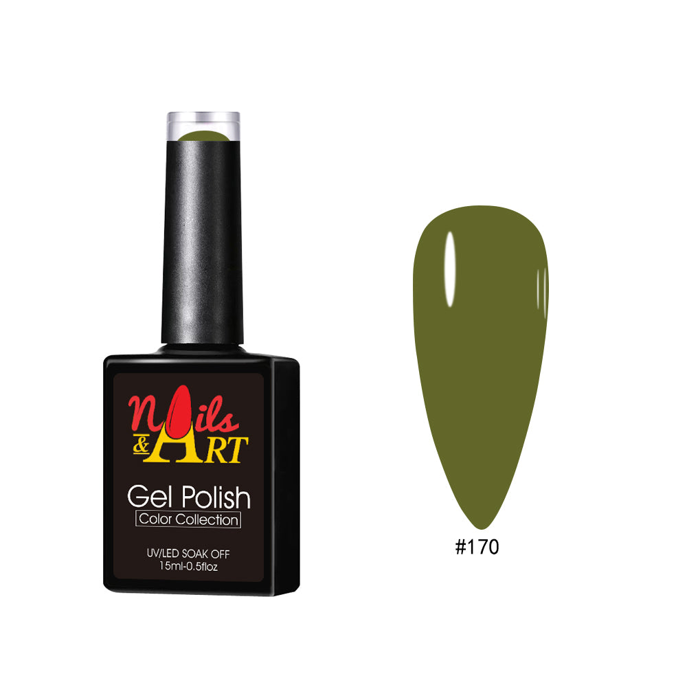 Nails & Art - Gel Polish - 170 Olive - CM Nails & Beauty Supply