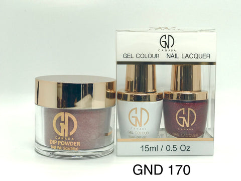 3-in-1 Nail Combo: Dip, Gel & Lacquer #170 | GND Canada® - CM Nails & Beauty Supply