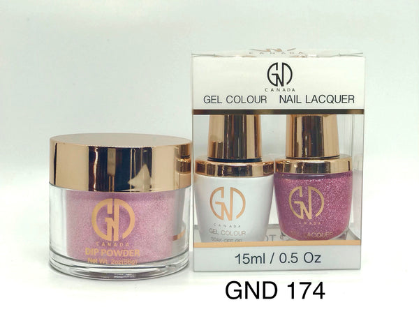 3-in-1 Nail Combo: Dip, Gel & Lacquer #174 | GND Canada® - CM Nails & Beauty Supply