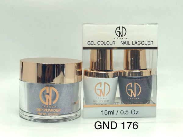 3-in-1 Nail Combo: Dip, Gel & Lacquer #176 | GND Canada® - CM Nails & Beauty Supply
