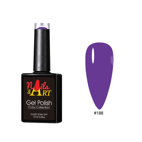 Nails & Art - Gel Polish - 188 Draped In Violet