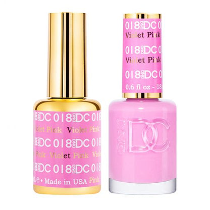 DC Violet Pink #018 - Gel Polish & Lacquer Duo - CM Nails & Beauty Supply