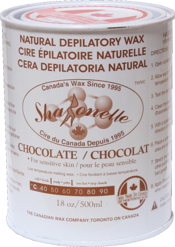 Natural Soft Wax - Chocolate (18 oz) | Sharonelle - CM Nails & Beauty Supply
