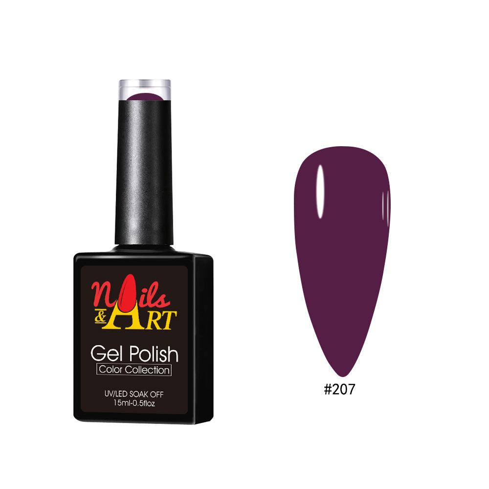 Nails & Art - Gel Polish - 207 Plum - CM Nails & Beauty Supply
